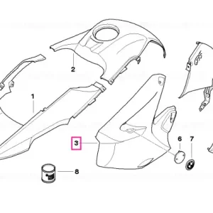 Secțiune lateral negru stânga - BMW Motorrad Vezi acum