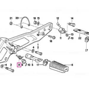 Lichidare de stoc Arc de reținere dreapta - BMW Motorrad