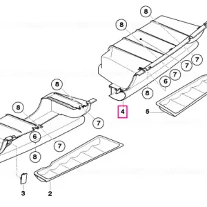 Separator depozitare pasager PANTHER BLACK - BMW - Mini Expediere rapidă