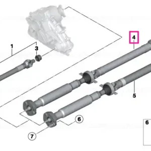 Ultima șansă Ansamblu ax propulsie spate L=1410MM - BMW