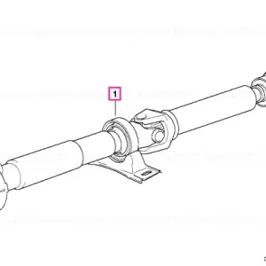 Arborele transmisiei automate L=1599MM/D=78MM - BMW Retur ușor