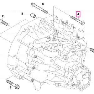 Șurub hexagonal M8X60 - BMW Transport gratuit