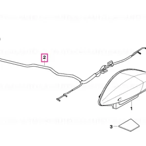 Reducere Fascicula cabluri far spate - BMW Motorrad