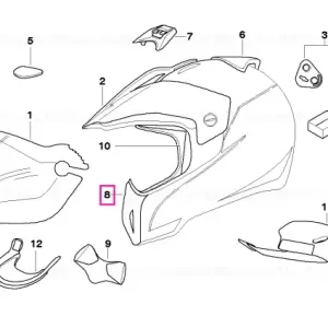Capac ventilatie bărbie mare 57-64 - BMW Motorrad Reducere de preț