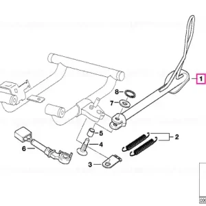 Piciorus lateral - BMW Motorrad Doar azi