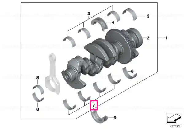 Cuzinet galben 55,75MM(+0,25) - BMW Ieftin