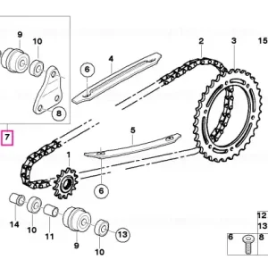 Kit reparatie lant angrenaj - BMW Motorrad Chilipir