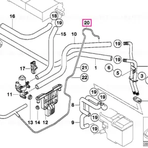 Teavă ventilatie - BMW Lichidare de stoc