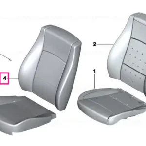 Capac spatar textil stanga ANTHRAZIT - BMW Super ofertă