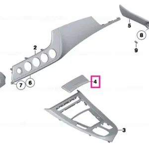 Capac scrumieră aluminiu ALU - BMW Premium