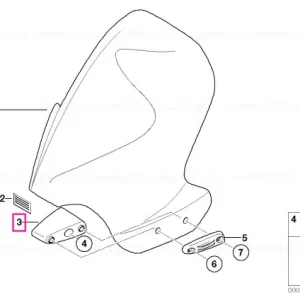 Disponibil imediat Spacer dreapta - BMW Motorrad