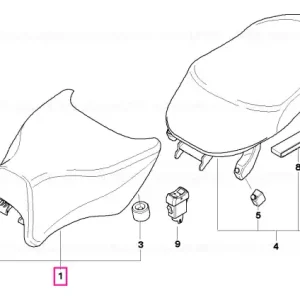 Scaun incalzit negru fata - BMW Motorrad Discount