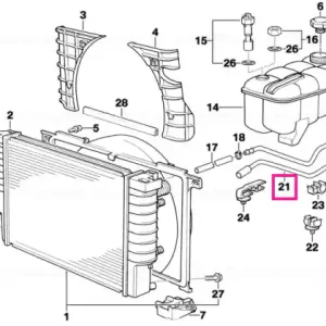 Calitate înaltă Furtun radiator - BMW