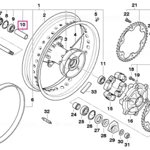 Bestseller Distanţier interior - BMW Motorrad