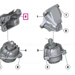 Suport motor, dreapta - BMW Seria 7 F01 F02 Ofertă exclusivă