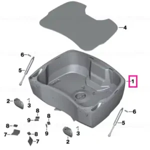 Vezi acum Partea inferioara top case - BMW Motorrad