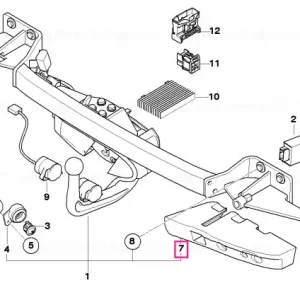 Absorbitor impact, dreapta - BMW Mai ieftin