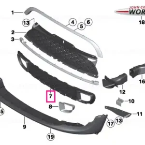 Reducere de preț Grilă ornament, inferior - BMW - Mini