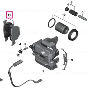 Set placute frana fara azbest, punte spate, M Performance - BMW Seria 1 E82 M Coupe Reducere specială