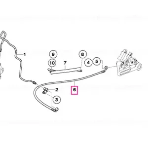 Premium Furtun circuit frână spate - BMW Motorrad