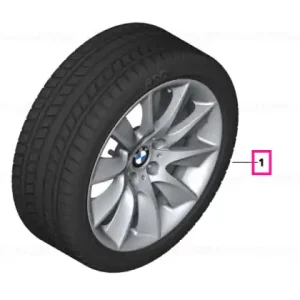 Roată completă de iarnă - Turbine Spoke 329 cu anvelopa Pirelli W240 Sottozero S2 r-f - 245/45R18 100V XL - BMW Seria 5/6 F10/F11/F12/F13/F06 Expediere rapidă