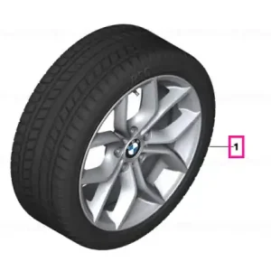 Roată completă de iarnă - Y-Spoke 308 (bright turned) cu anvelopa Pirelli W210 Sottozero S2 r-f - 245/50R18 100H - BMW X3/X4 F25/F26 Comandă acum
