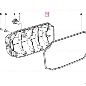 Cel mai vândut Capac carter motor SILBER - BMW Motorrad