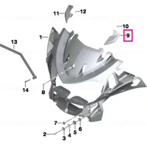 Deflector vant dreapta - BMW Motorrad Preț mic