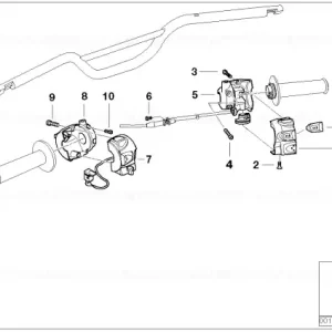 Intrerupator combinat dreapta - BMW Motorrad Livrare gratuită