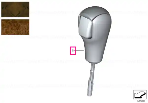 Maner selector piele BIRKE GRAU - BMW Reducere extra