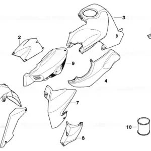 Popular Partea laterala spate dreapta GREEN-APPLE - BMW Motorrad