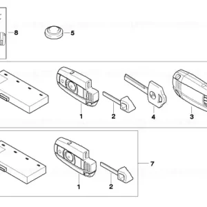 Set chei PCA unitate CAS 868 MHZ - BMW Preferatul clienților