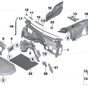 Capot motor izolant fonic - BMW Nu rata