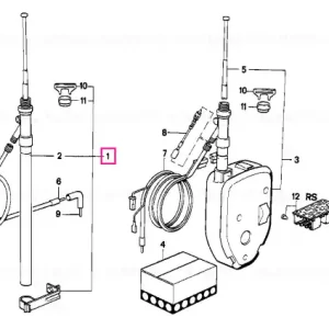Set instalare antena retractabila spate - BMW Noutate