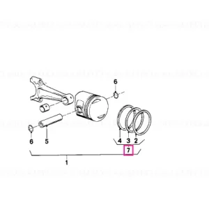 Doar azi Kit reparație segmenți piston - BMW Motorrad
