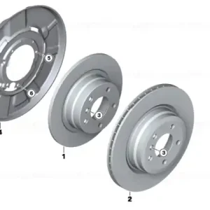 Brake disc, ventilated 300X20 - BMW Plată sigură