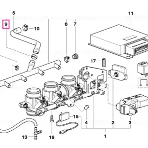 Colier furtun 15,3-18,5 - BMW Motorrad Calitate înaltă