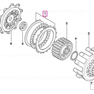 Set, disk pack/pressure ring - BMW Motorrad Ofertă exclusivă