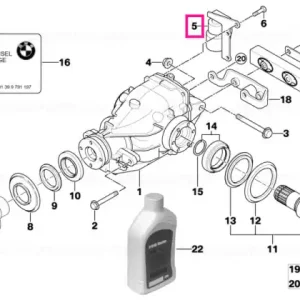 Amortizor vibrații cu suport - BMW Plată sigură