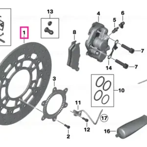 Brake rotor, front D=300/5,00 - BMW Motorrad Preț redus