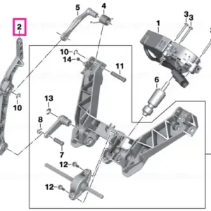 Retur gratuit Suport parbriz stânga - BMW Motorrad