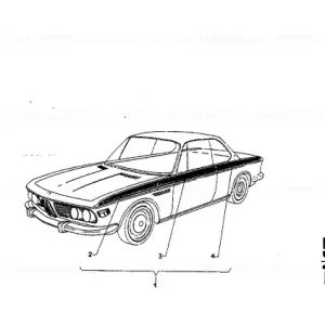 Benzi ornamentale negre stânga - BMW Cel mai bun preț