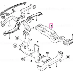 Canal aer compartiment spate - BMW Reducere extra