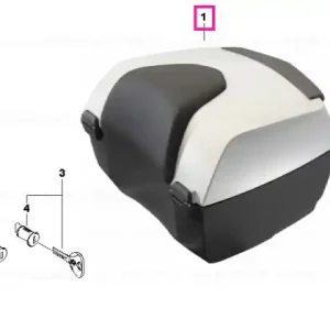 Nu rata Topcase touring LIGHTGREY MET. - BMW Motorrad