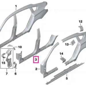 Ultima șansă ColoanăB cu panou rocier dreapta - BMW