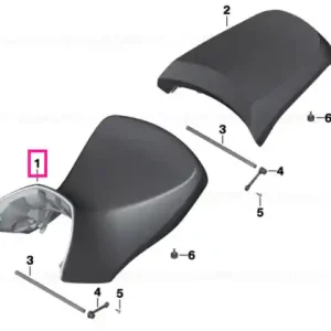 Scaun, negru, fata GS - BMW Motorrad Livrare gratuită