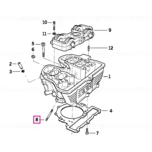 Reducere extra Surub prindere M8X58 - BMW Motorrad