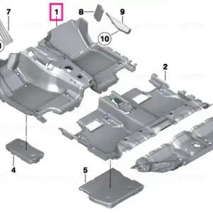 Tapiterie podea față antracit ANTHRAZIT - BMW Reducere specială