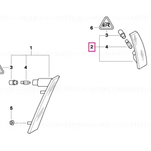 Ofertă de sezon Lampă marcaj lateral spate dreapta GELB - BMW - Mini