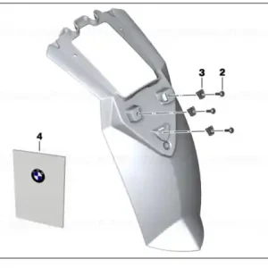 Calitate înaltă Scaun extensie protecție noroi spate - BMW Motorrad